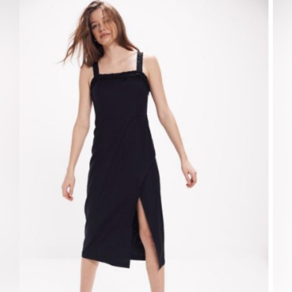 Urban Outfitters Black Midi Dress